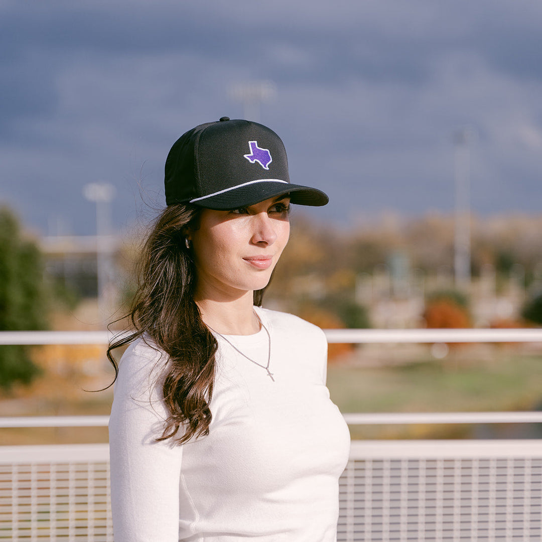 Purple &amp; Black Texas Rope Hat