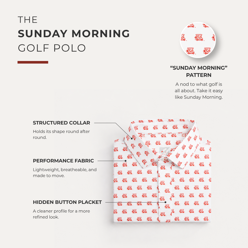 Sunday Morning Polo - Red