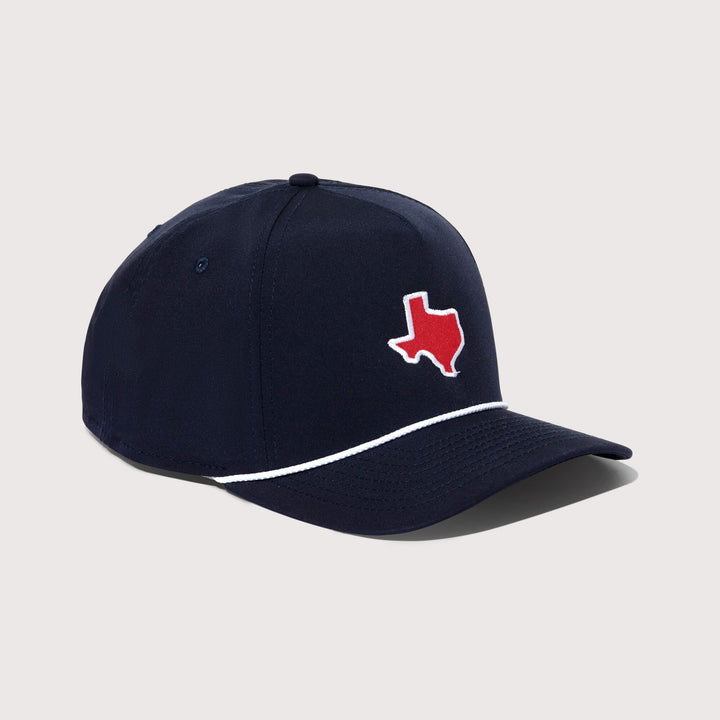 Navy &amp; Red Texas Rope Hat