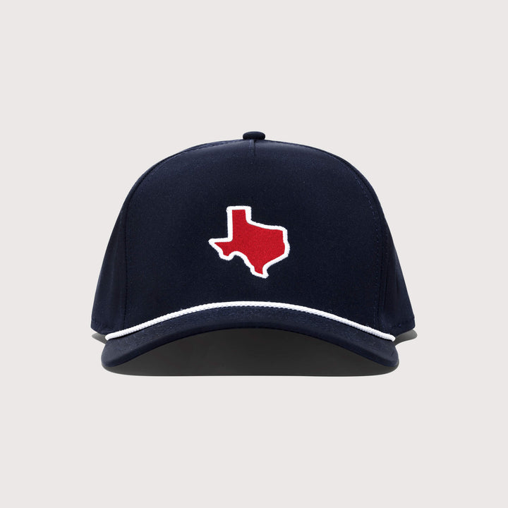 Navy &amp; Red Texas Rope Hat