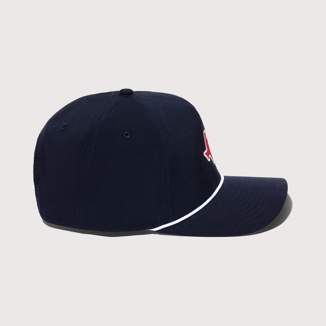 Navy &amp; Red Texas Rope Hat