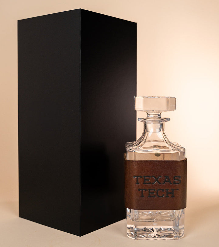Executive Leather Decanter - Texas Tech