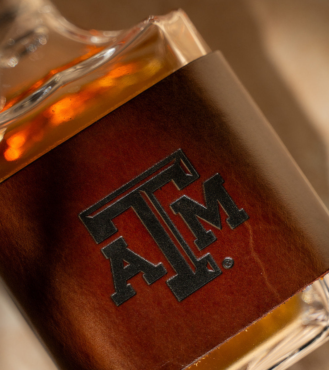 Executive Leather Decanter - Texas A&amp;M