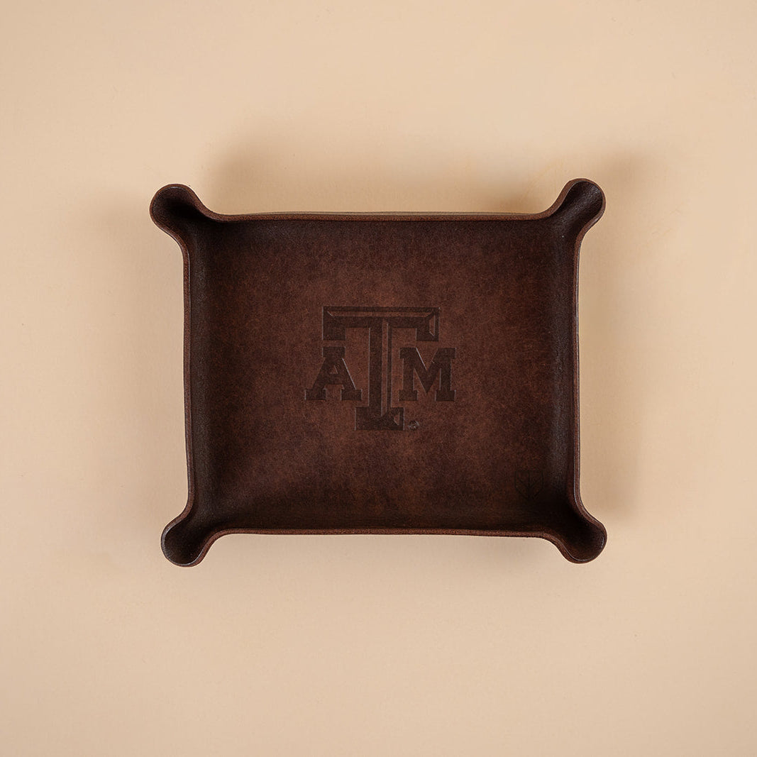 Texas A&amp;M Small Valet Tray - Brown