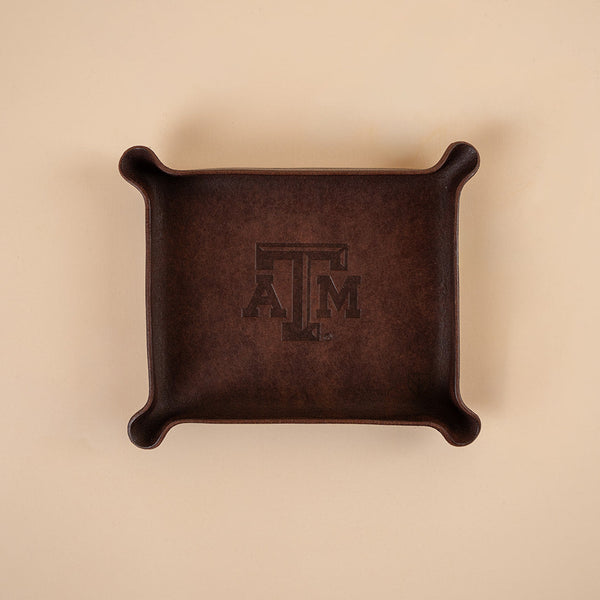 Texas A&M Small Valet Tray - Brown