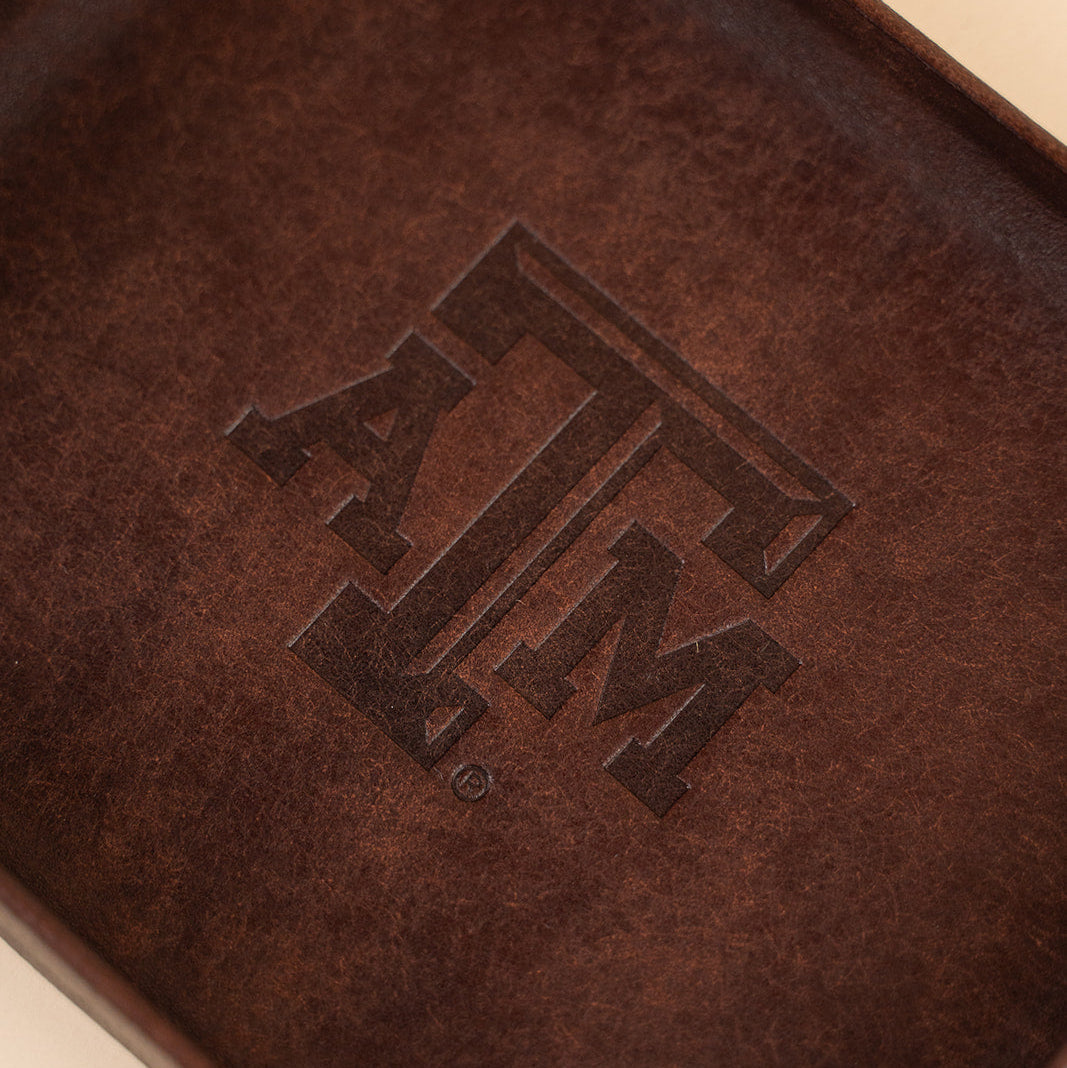 Texas A&amp;M Small Valet Tray - Brown