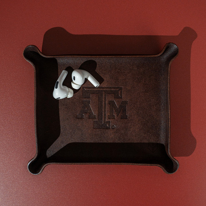 Texas A&amp;M Small Valet Tray - Brown