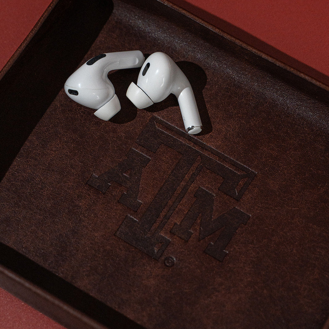 Texas A&amp;M Small Valet Tray - Brown