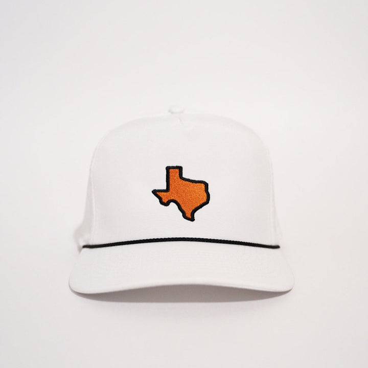 Burnt Orange & White Texas Rope Hat
