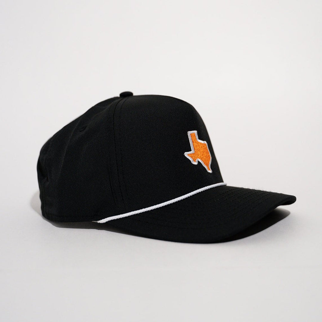 Burnt Orange & Black Texas Rope Hat