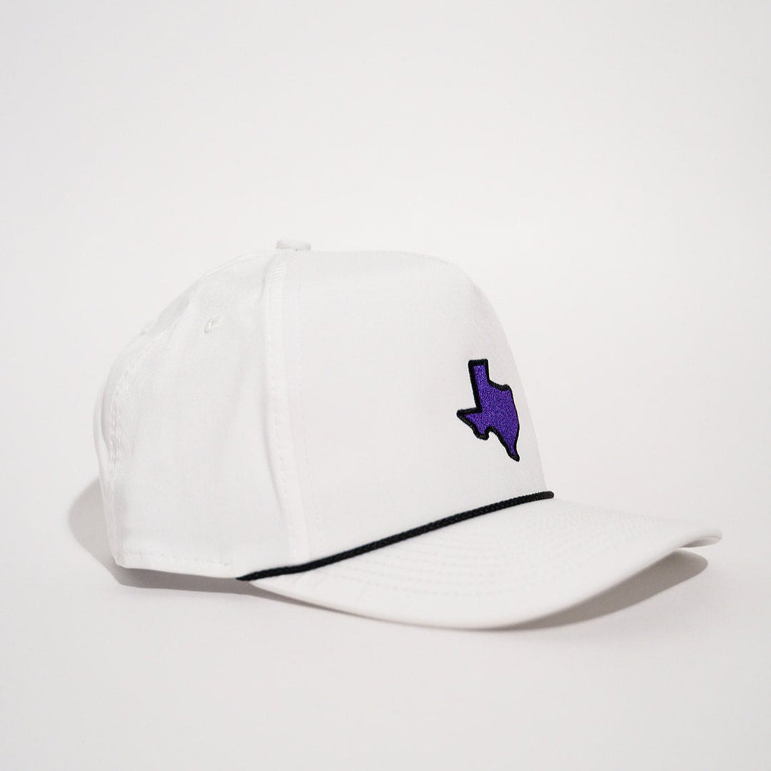Purple & White Texas Rope Hat