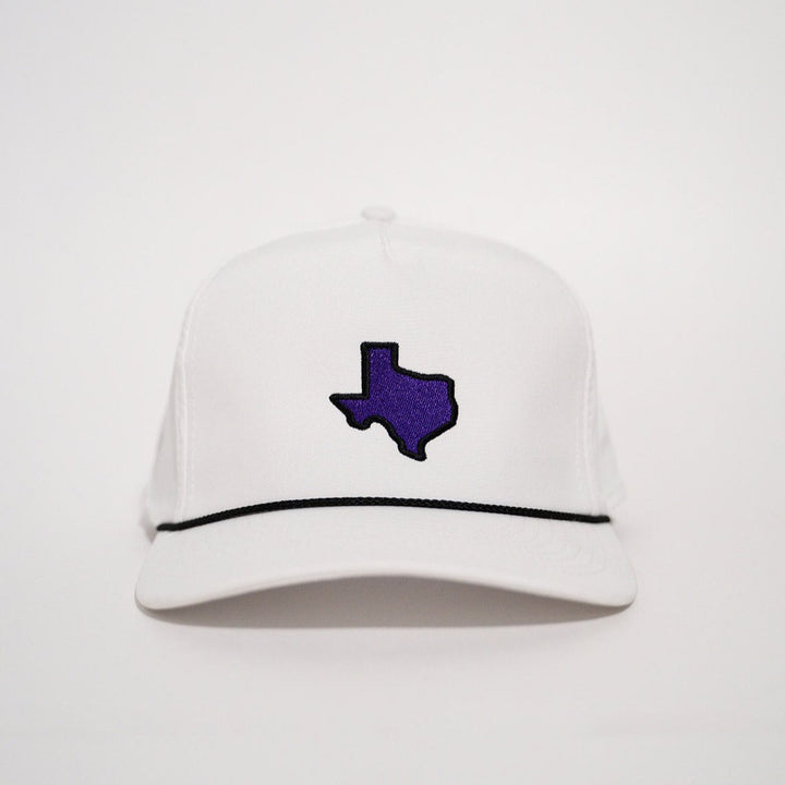 Purple & White Texas Rope Hat