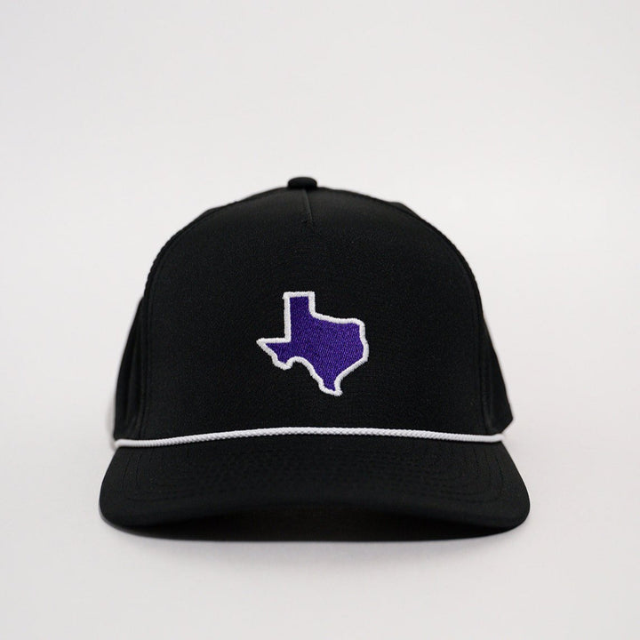 Purple & Black Texas Rope Hat