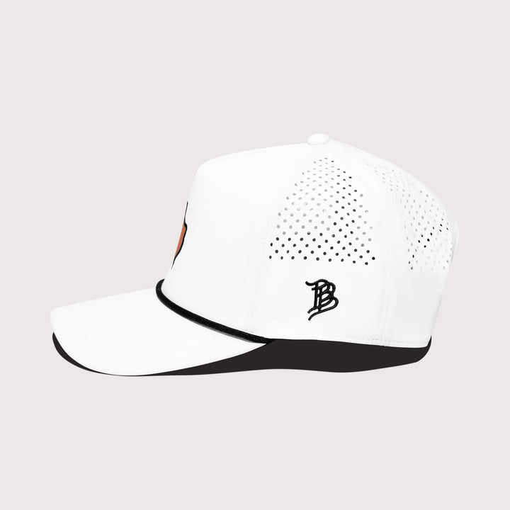 Burnt Orange &amp; White Performance Rope Hat