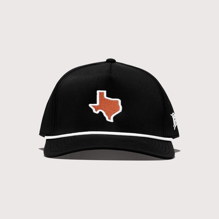 Burnt Orange & Black Performance Rope Hat