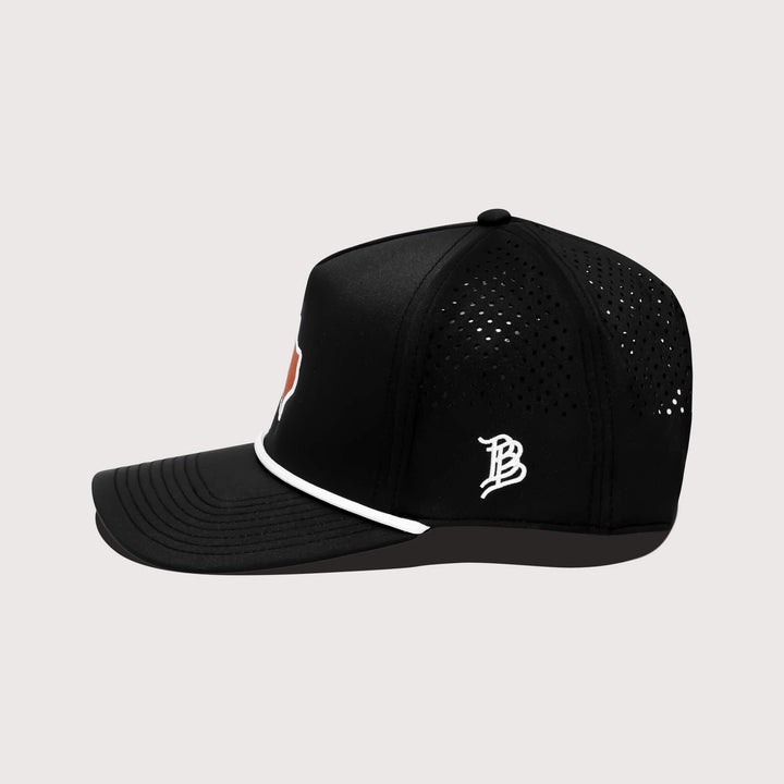 Burnt Orange & Black Performance Rope Hat